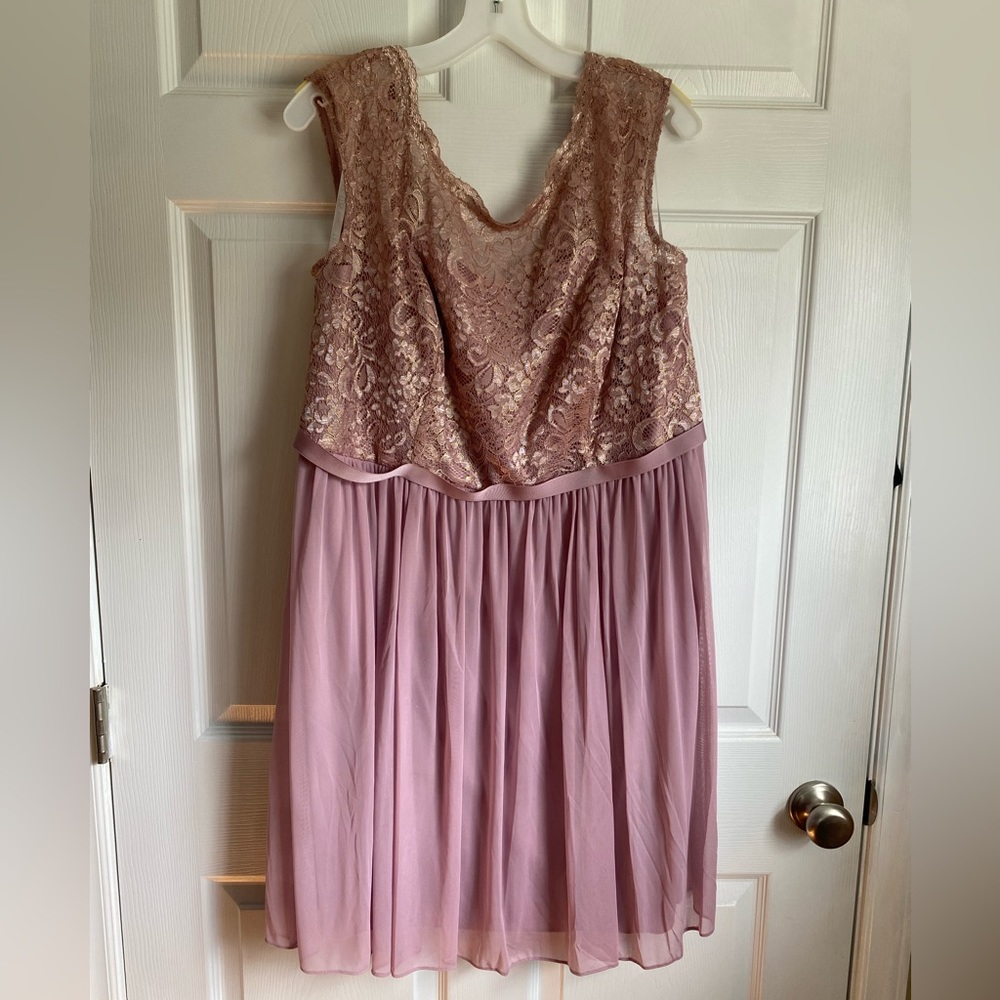 David’s Bridal bridesmaid or formal dress. Worn once. Size 18.